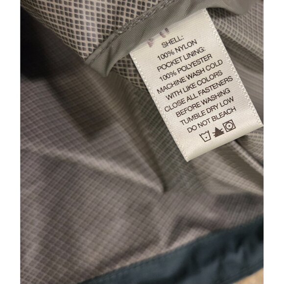 EMS EASTERN MOUNTAIN SPORTS Packable Rain Jacket Women's M Green EUC Hooded - Picture 8 of 15